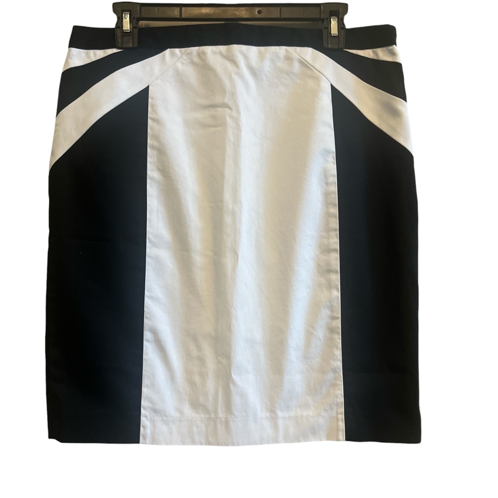 Express Black and White Panel Pencil Skirt Size 12